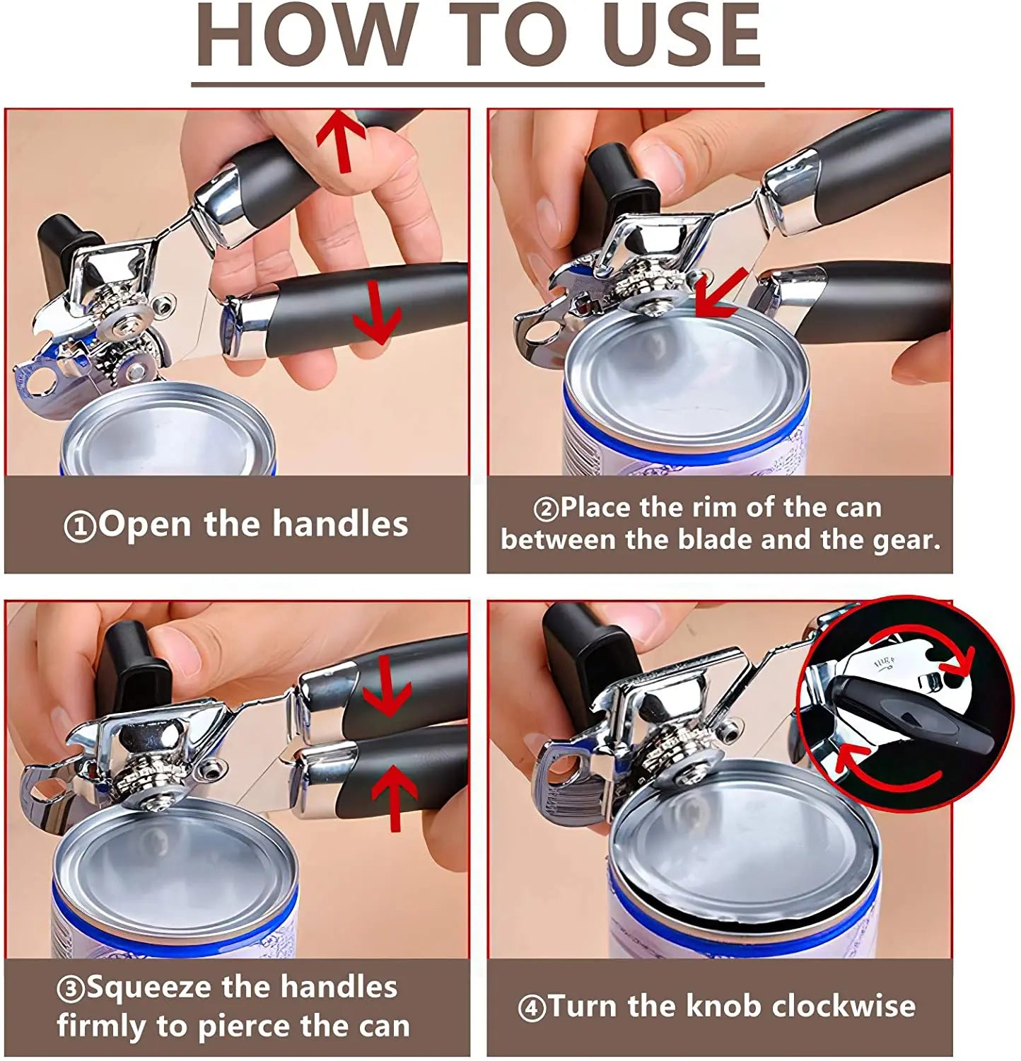 Professional Tin Manual Can Opener Multifunctional