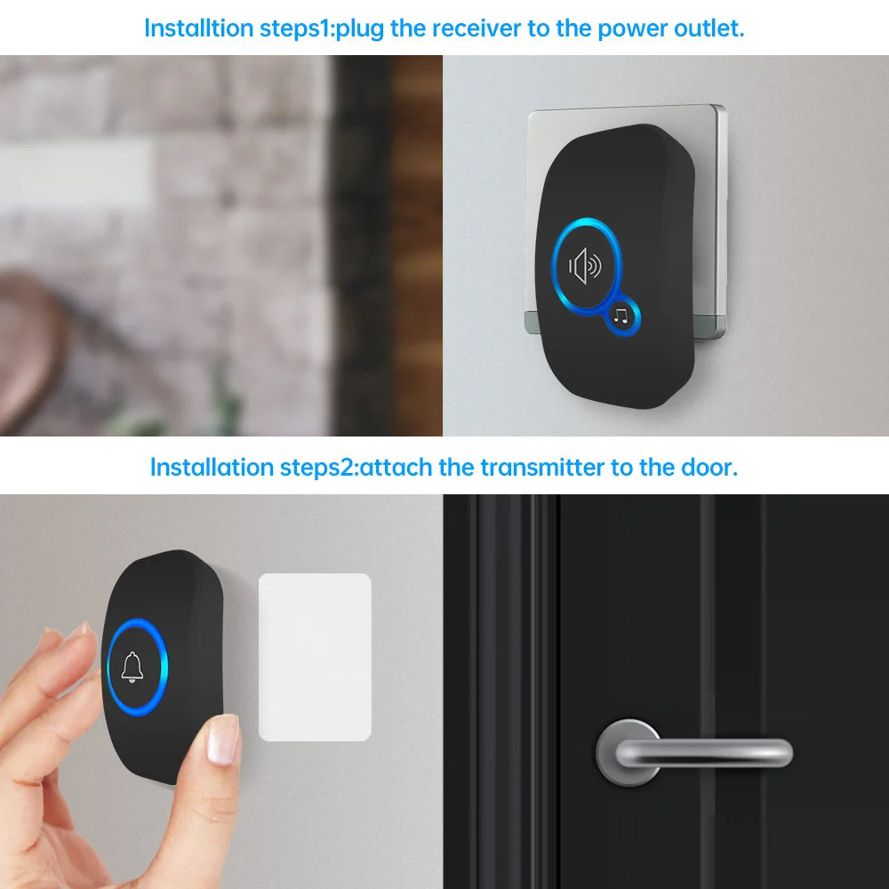 Fuers Wireless Smart Doorbell Home Security Alarm