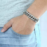 Stainless Steel Bracelet for Men, Hand Chain, Punk