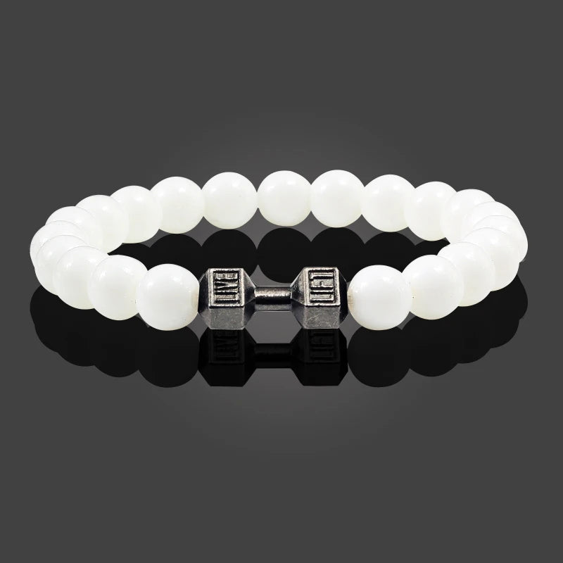 Men Bracelets Bangles Barbell Wristband  Jewelry