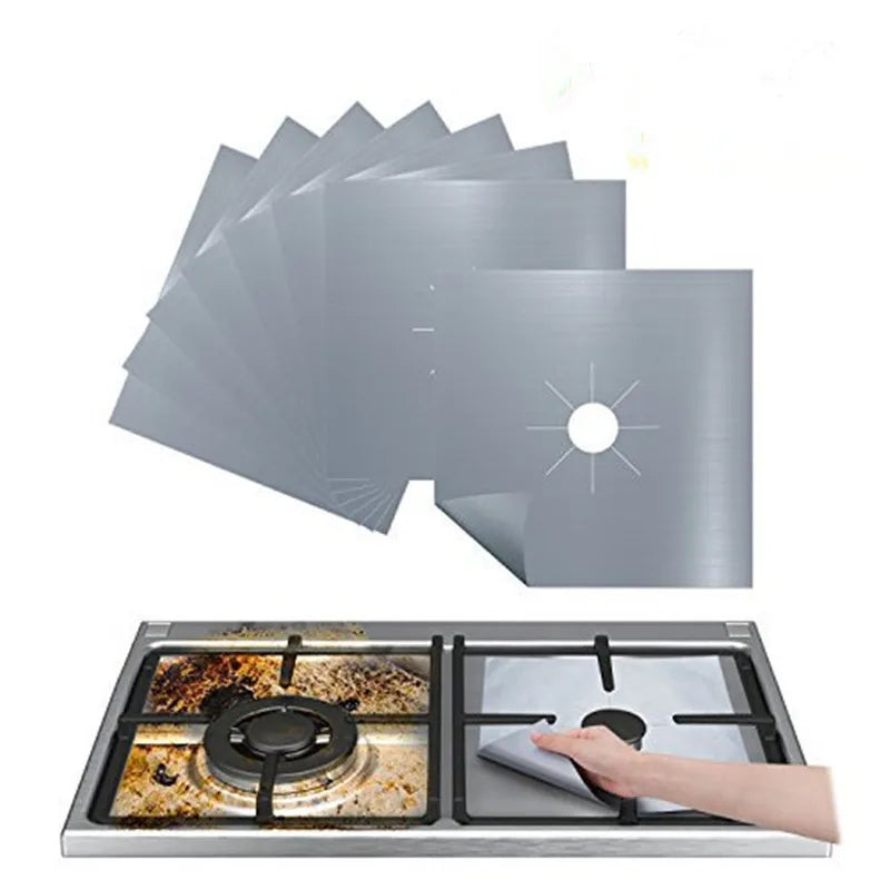 1/4PC Stove Protector Cover Liner Gas Stove Protector