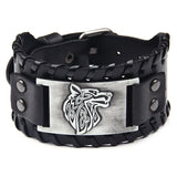 Men Celtic Wolf Head Bracelets Classic Animal Motifs