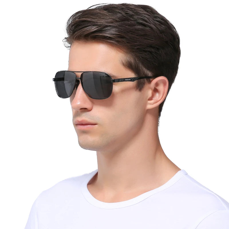 Brand Men Aluminum Sunglasses Polarized UV400 Mirror