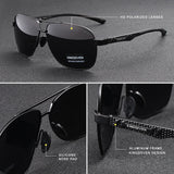 Brand Men Aluminum Sunglasses Polarized UV400 Mirror