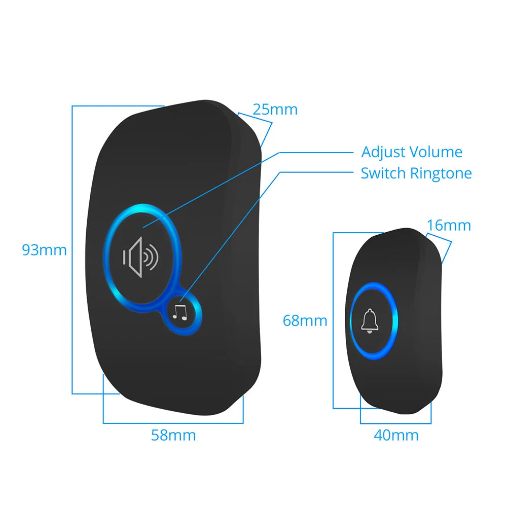 Fuers Wireless Smart Doorbell Home Security Alarm