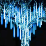 Meteor Shower Rain Led String Lights Street Garlands