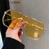 New Unique One Piece Fashion Sunglasses Punk Glasses