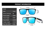 Fashion Square Polarized Sunglasses Men Vintage Plastic