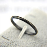 Ring Stainless Steel Plain Band Knuckle Midi Women