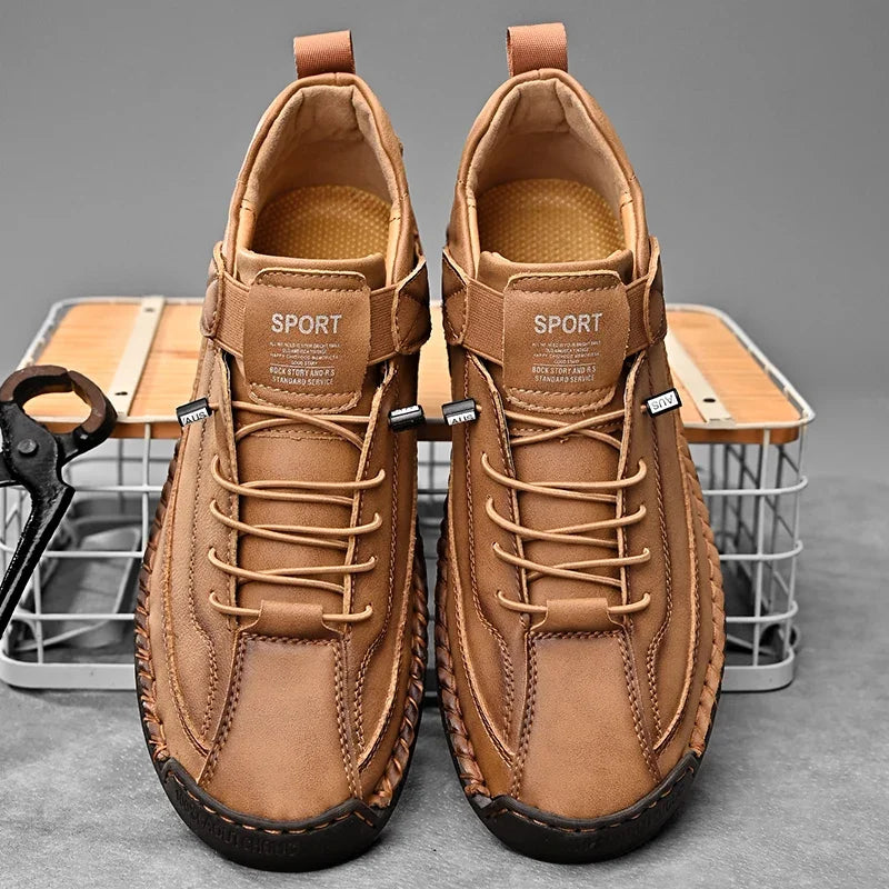 Leather Shoes for Men Outdoor Light and Non-slip