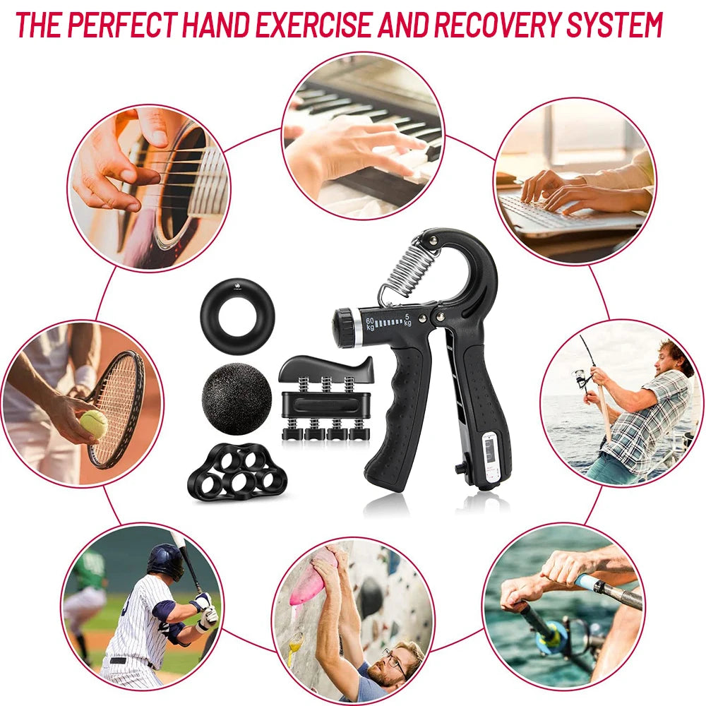 5-60Kg Heavy Hand Gripper Fitness Hand Exerciser