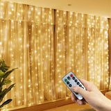 Curtains Festoon Led Light Garlands New Year Christmas