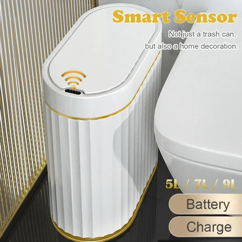 Wastebasket Smart dump Bathroom Trash Bin Toilet