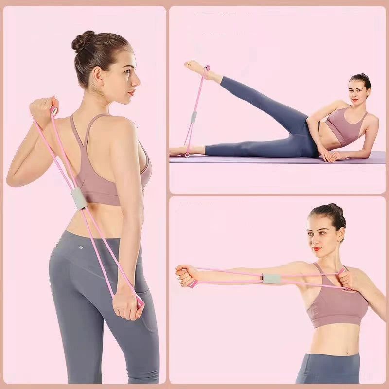 Resistance Bands with Foam Sport At Home Yoga Fitness