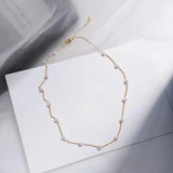 New Beads Women's Neck Chain Kpop Pearl Choker