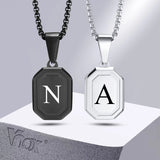 Geometric Necklaces for Men Women, Stainless Steel