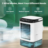 Air Conditioner Portable Fan Desktop Dual Spray Ultrasonic