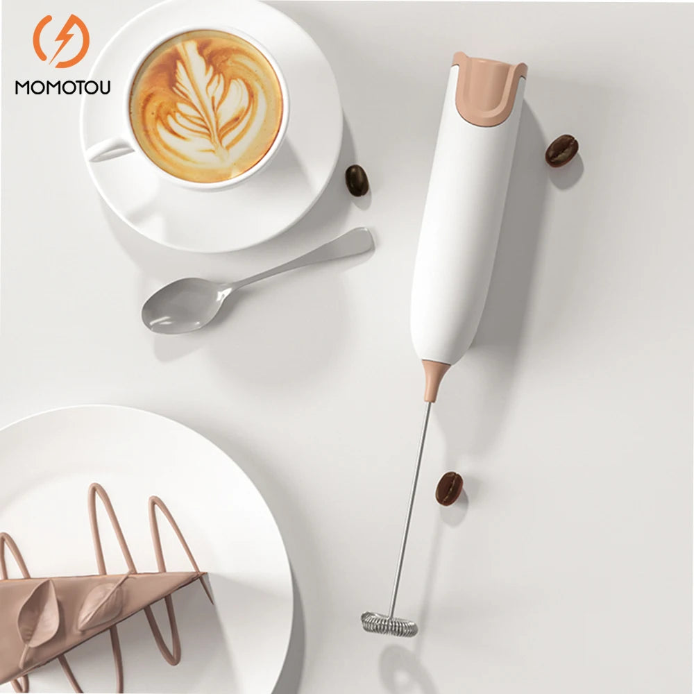 Hand Electric Milk Frother Automatic Rotary Egg Beater