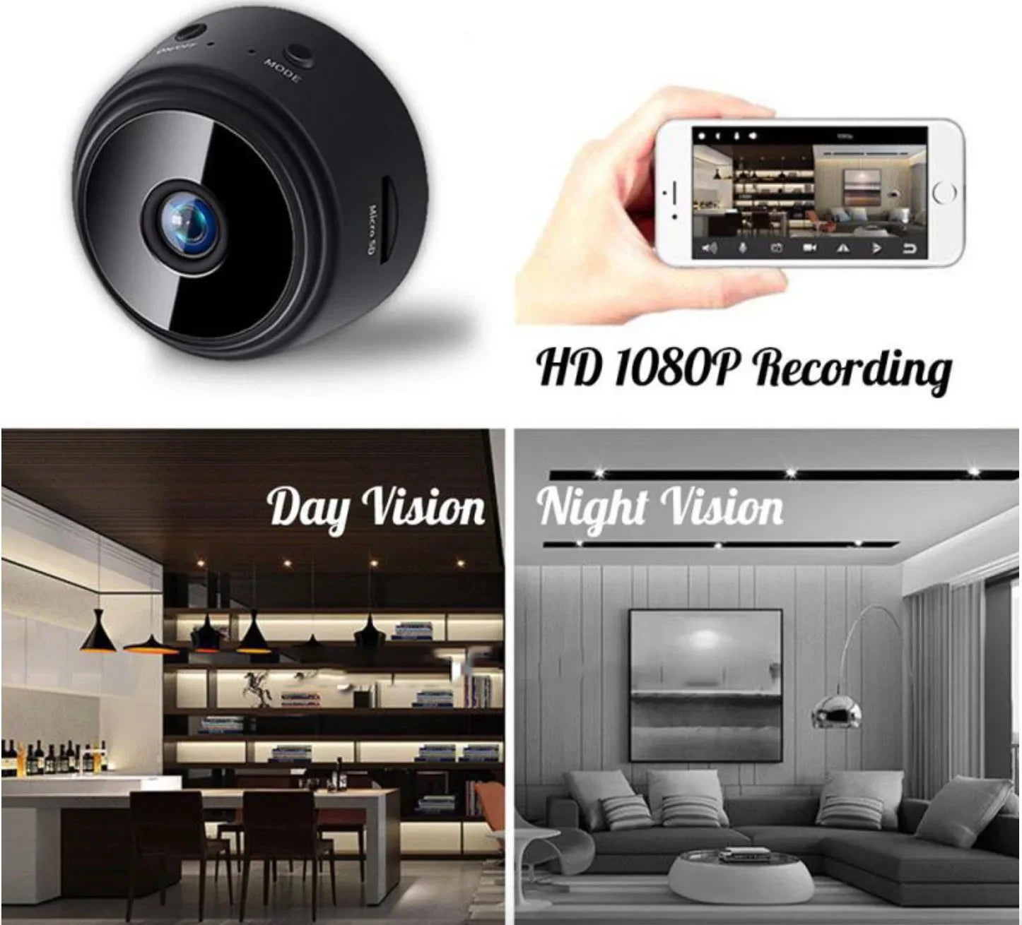 Camera 1080p HD Wifi Wireless Monitor For Home