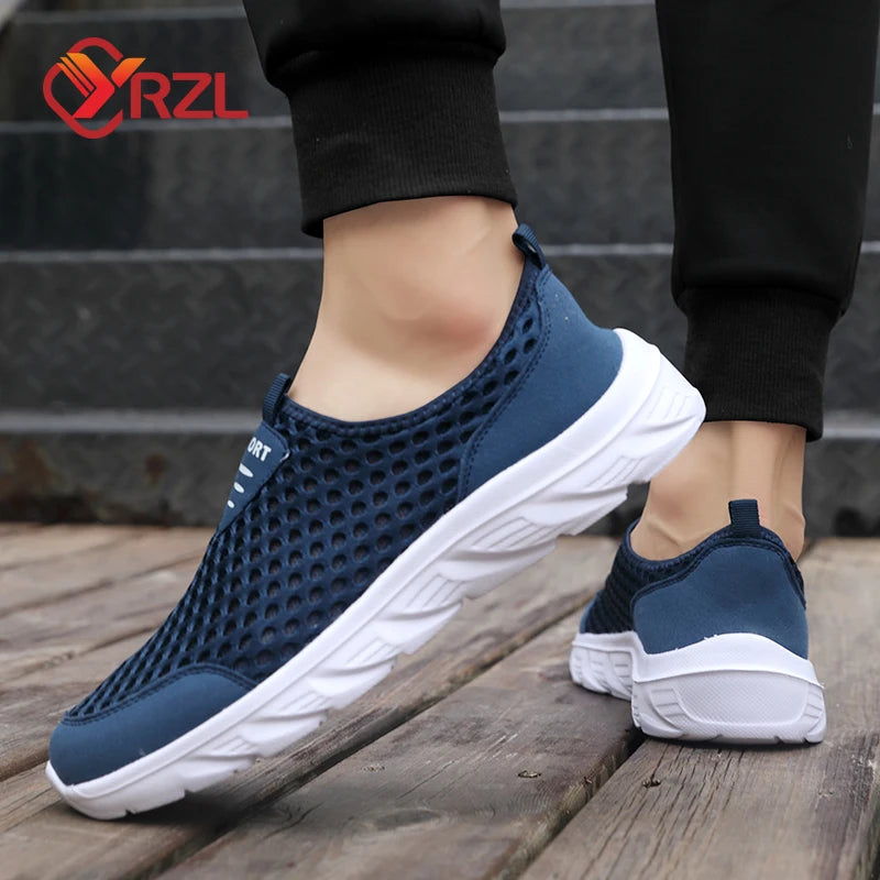 Lightweight Men Casual Shoes Breathable Slip on Male