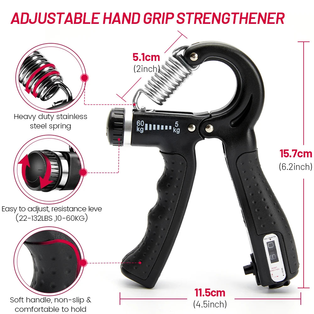 5-60Kg Heavy Hand Gripper Fitness Hand Exerciser