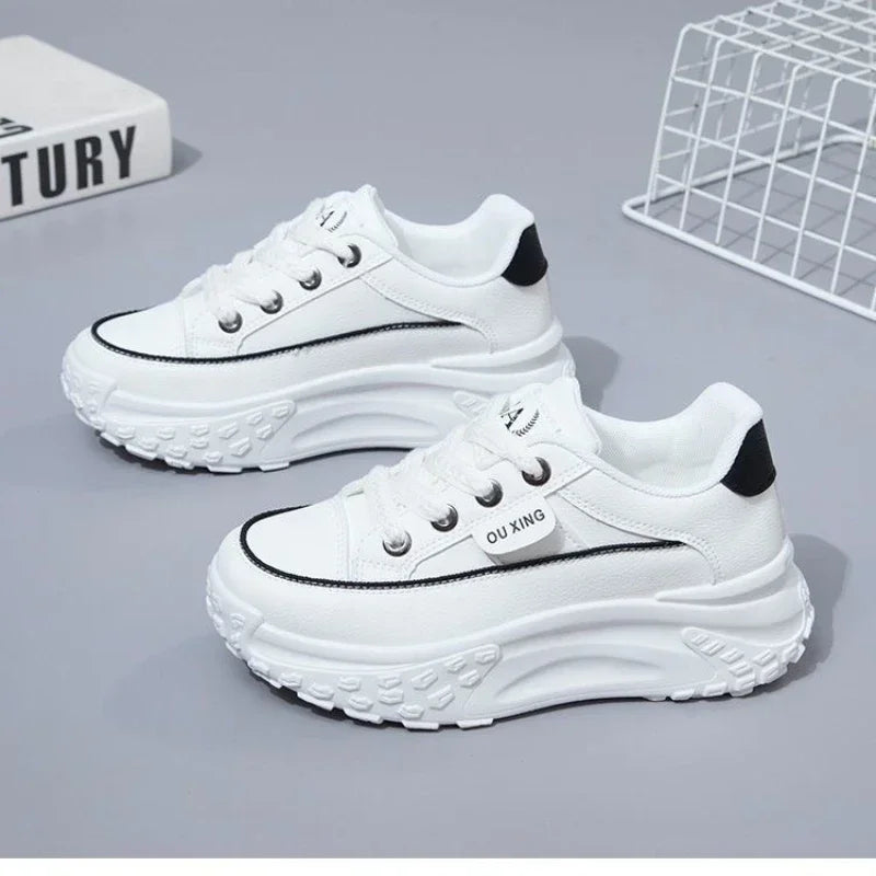 The New Retro Women Shoes Spring Platform Shoes