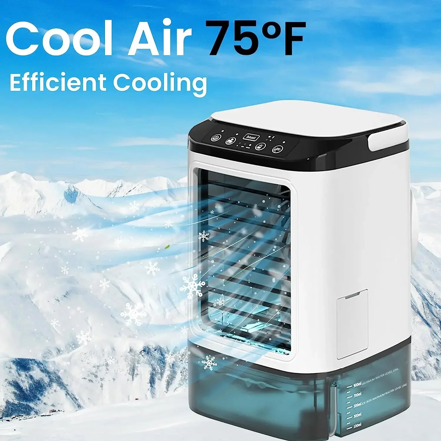 Air Conditioner Portable Fan Desktop Dual Spray Ultrasonic