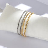 Ball Beads Cuff for Women Men Gold Silver Color Bracelets