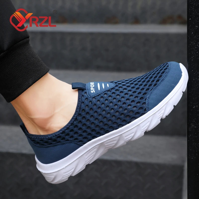 Lightweight Men Casual Shoes Breathable Slip on Male