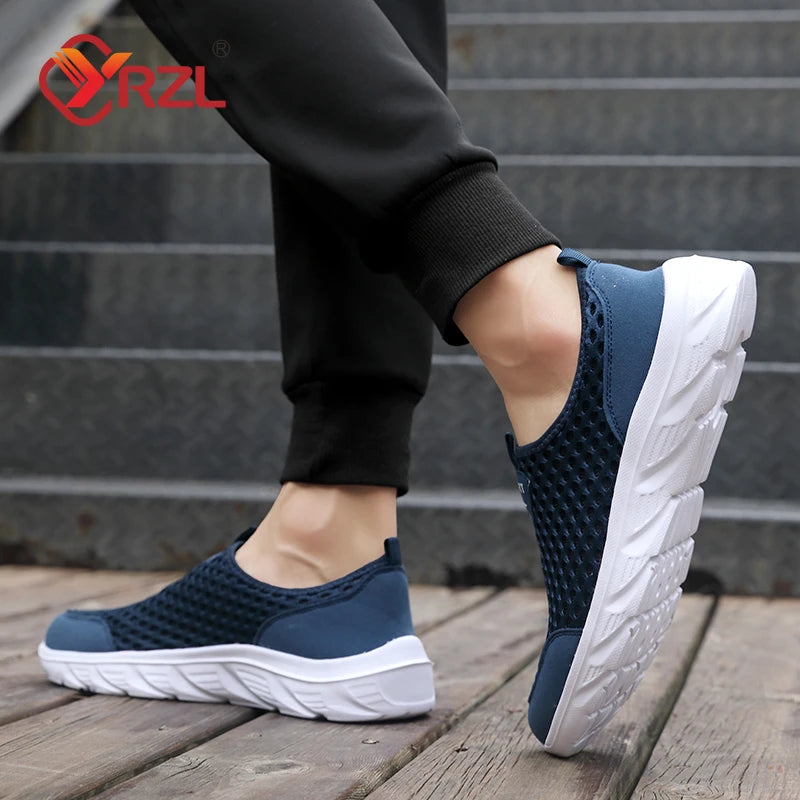 Lightweight Men Casual Shoes Breathable Slip on Male