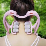 Six Wheel Cervical Massager Clip Neck Massage Roller