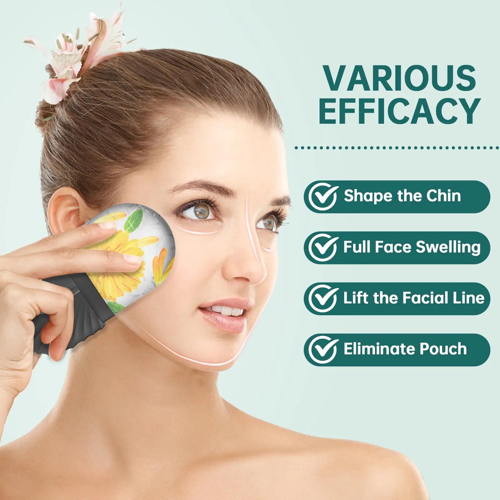 Ice Facial Roller Skin Care Beauty Lifting Contouring