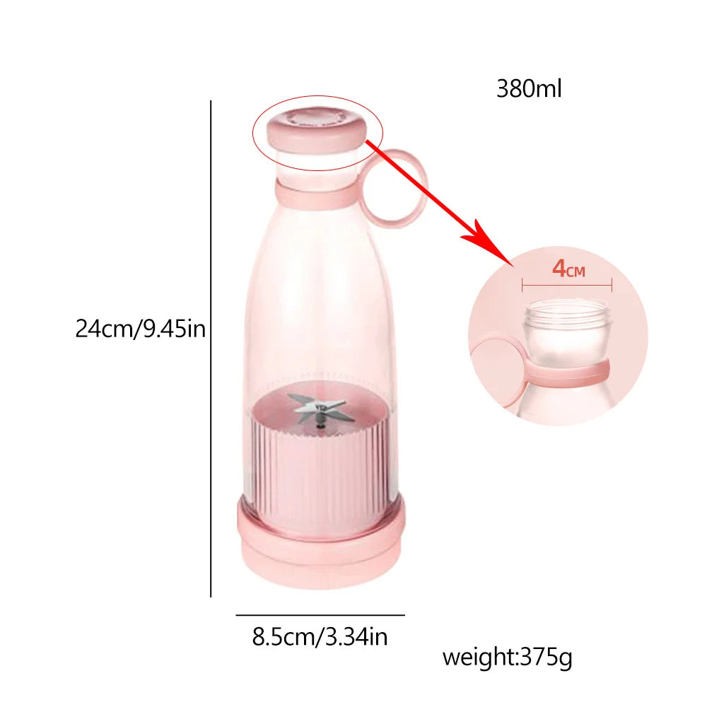 Juice Bottle Mini Fast Electric Blender Smoothie Ice Maker