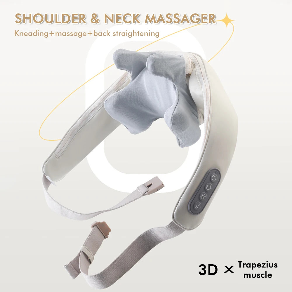 Foreverlily Wireless Neck And Back Massager Neck