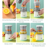 Portable Electric Juicer USB Charging Orange Lemon